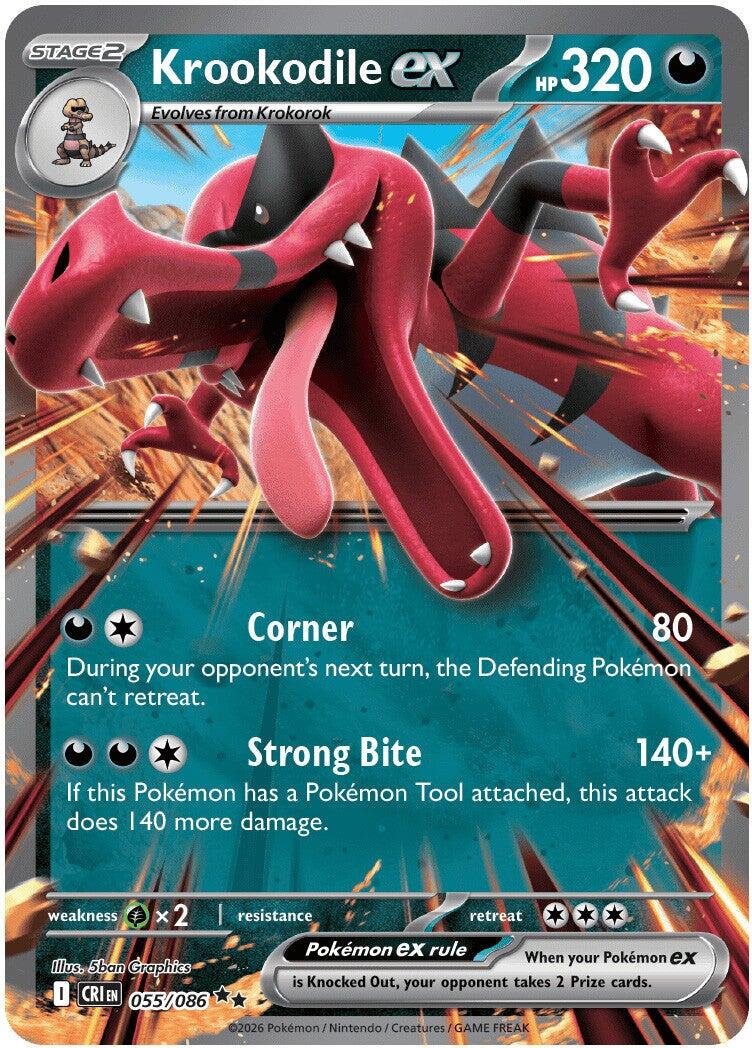 Krookodile ex (055/086) [Mega Evolution: Chaos Rising] | Gear Gaming Fayetteville