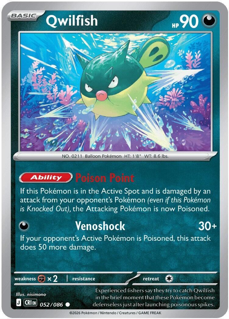 Qwilfish (052/086) [Mega Evolution: Chaos Rising] | Gear Gaming Fayetteville