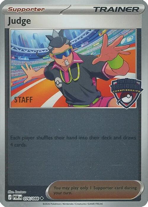 Judge (076/088) (Regional Championships) [Staff] [League & Championship Cards] | Gear Gaming Fayetteville