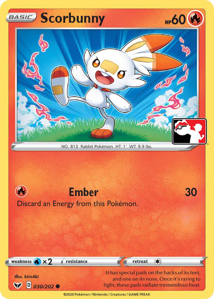 Scorbunny (031/202) (Library Exclusive) [Sword & Shield: Base Set] | Gear Gaming Fayetteville
