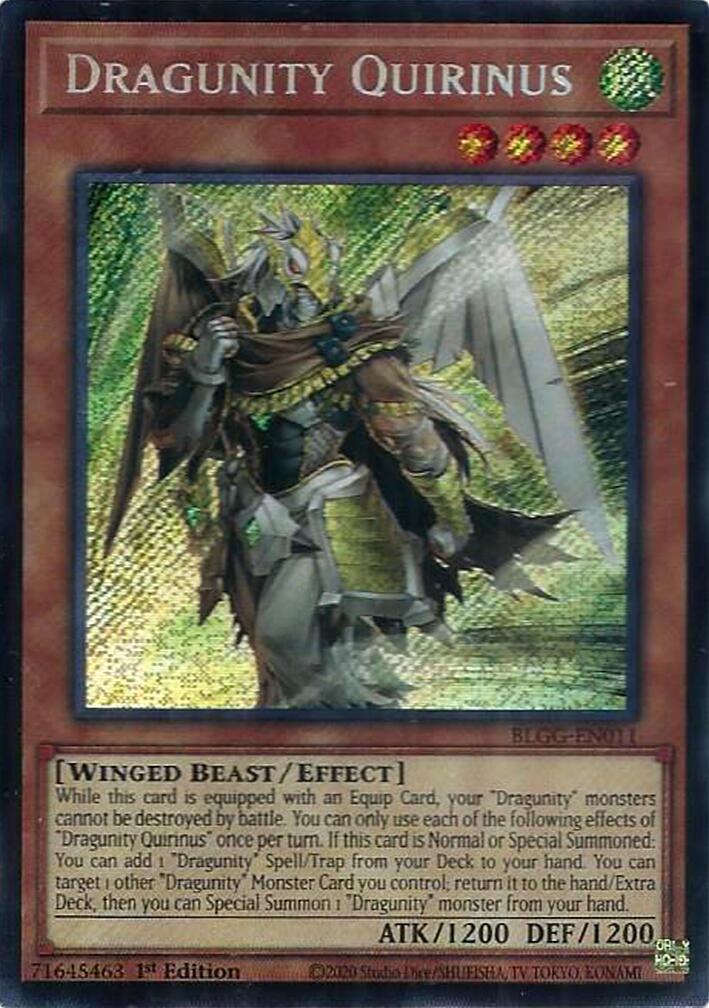 Dragunity Quirinus [BLGG-EN011] Secret Rare | Gear Gaming Fayetteville