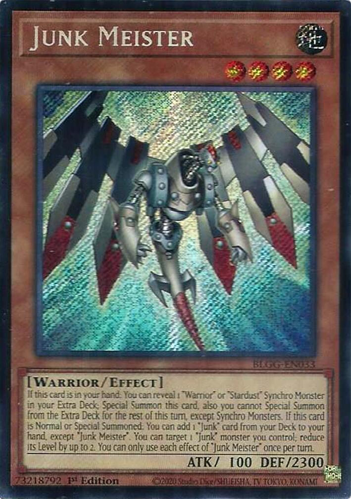 Junk Meister [BLGG-EN033] Secret Rare | Gear Gaming Fayetteville