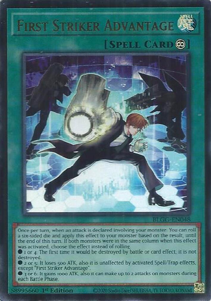 First Striker Advantage [BLGG-EN048] Ultra Rare | Gear Gaming Fayetteville