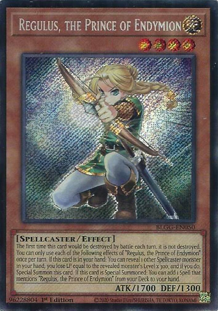 Regulus, the Prince of Endymion [BLGG-EN050] Secret Rare | Gear Gaming Fayetteville