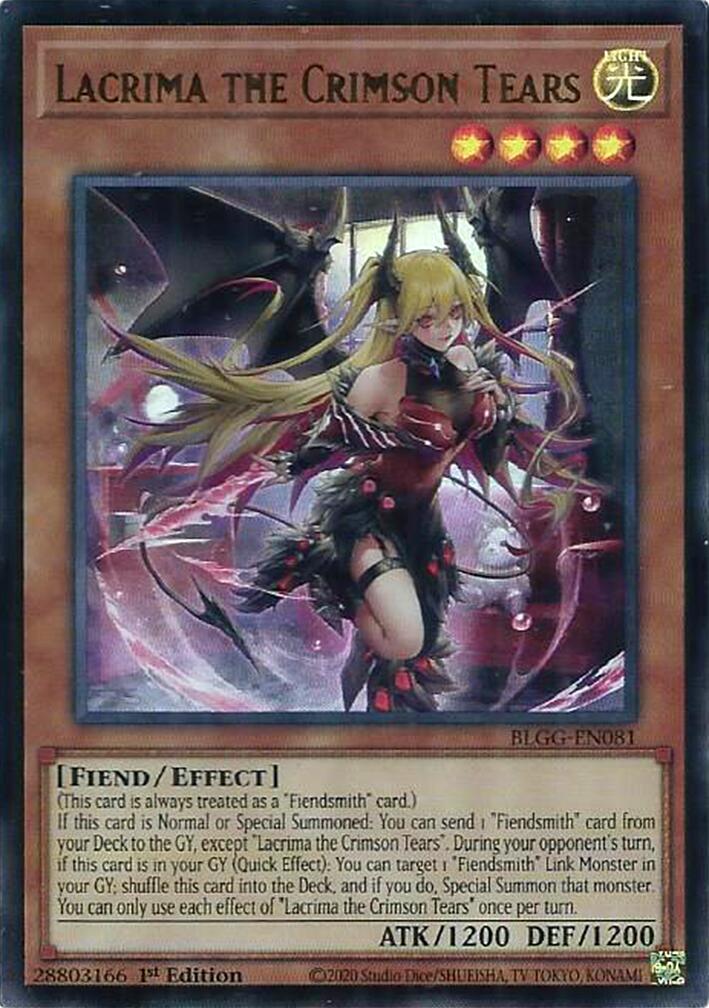 Lacrima the Crimson Tears [BLGG-EN081] Ultra Rare | Gear Gaming Fayetteville