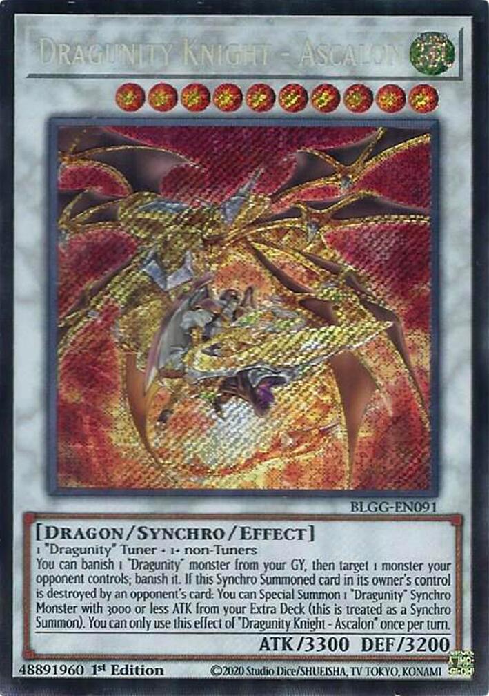 Dragunity Knight - Ascalon [BLGG-EN091] Secret Rare | Gear Gaming Fayetteville