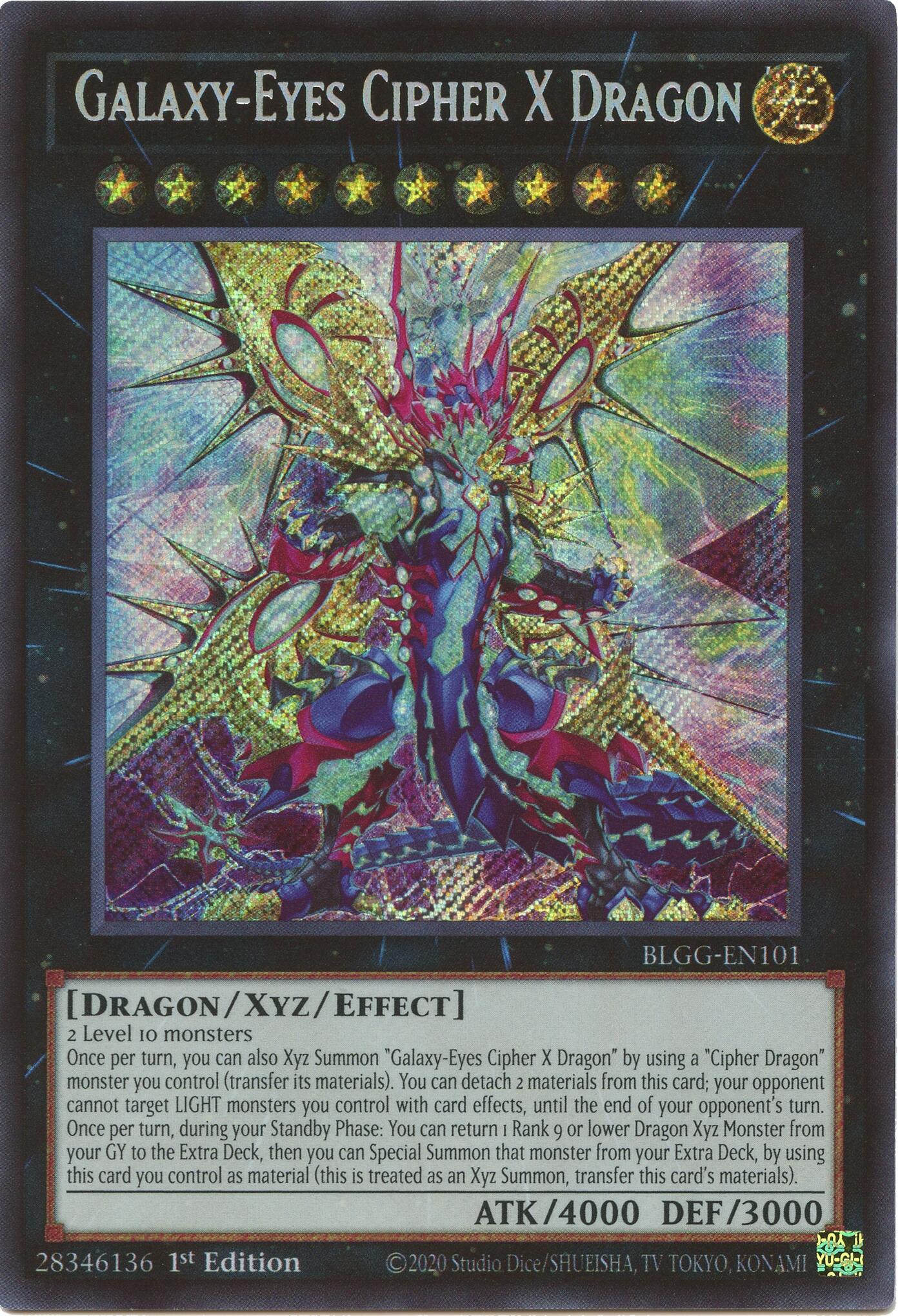Galaxy-Eyes Cipher X Dragon [BLGG-EN101] Secret Rare | Gear Gaming Fayetteville