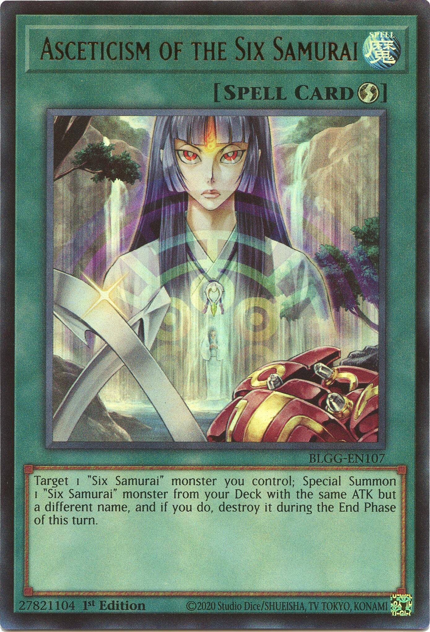 Asceticism of the Six Samurai [BLGG-EN107] Ultra Rare | Gear Gaming Fayetteville