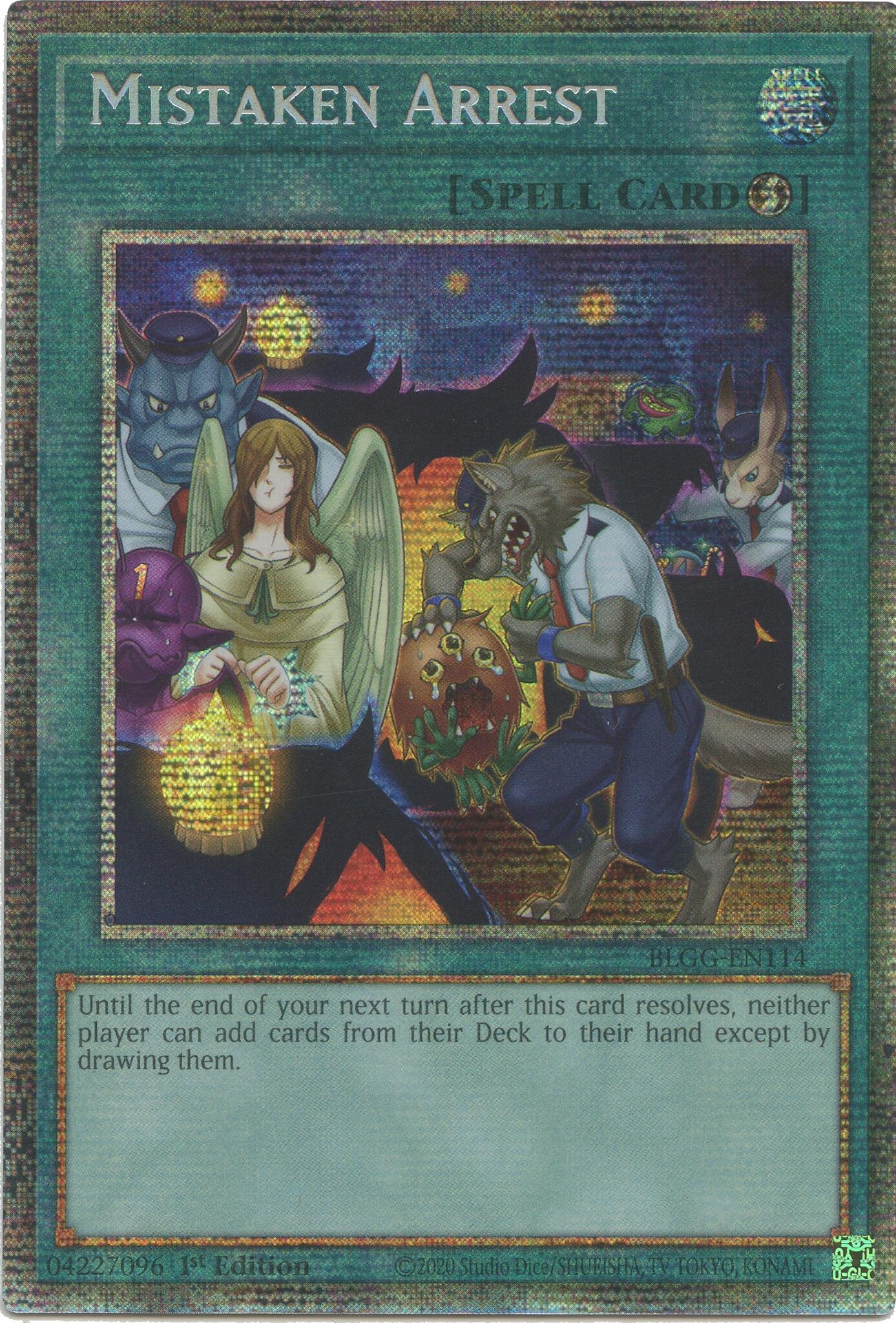 Mistaken Arrest (Starlight Rare) [BLGG-EN114] Starlight Rare | Gear Gaming Fayetteville