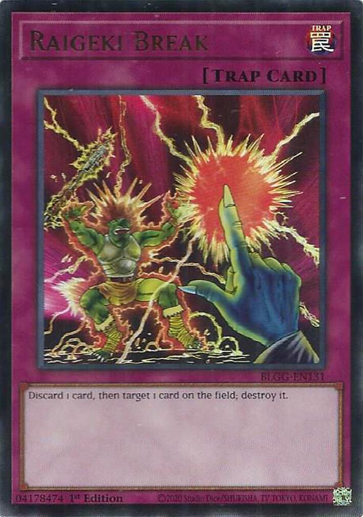 Raigeki Break [BLGG-EN131] Ultra Rare | Gear Gaming Fayetteville