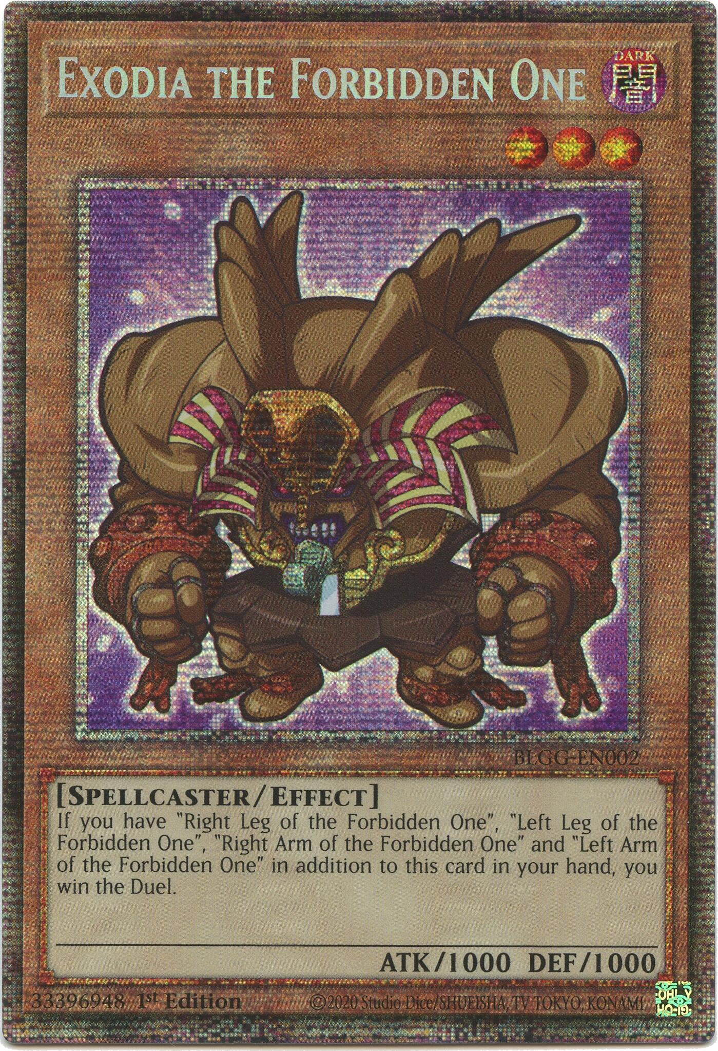 Exodia the Forbidden One (Starlight Rare) [BLGG-EN002] Starlight Rare | Gear Gaming Fayetteville