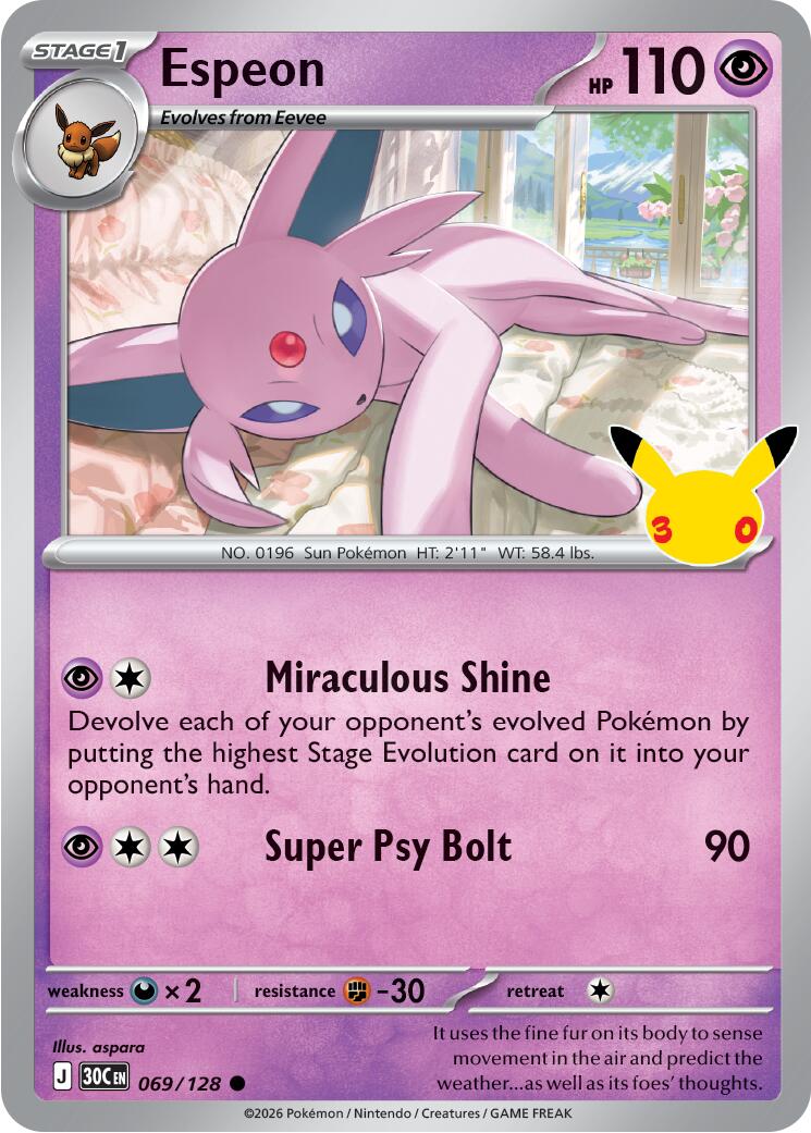 Espeon (069/128) [Mega Evolution: 30th Celebration] | Gear Gaming Fayetteville