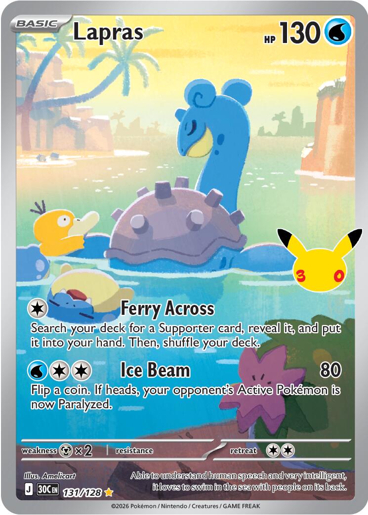 Lapras (131/128) [Mega Evolution: 30th Celebration] | Gear Gaming Fayetteville