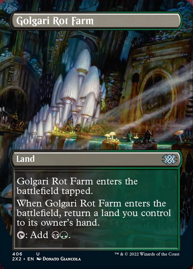 Golgari Rot Farm (Borderless Alternate Art) [Double Masters 2022] | Gear Gaming Fayetteville