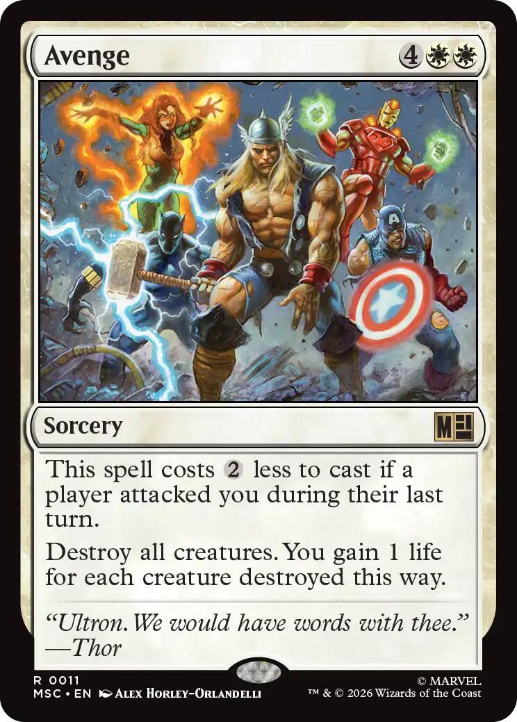 Avenge (Surge Foil) [Marvel Super Heroes Commander] | Gear Gaming Fayetteville