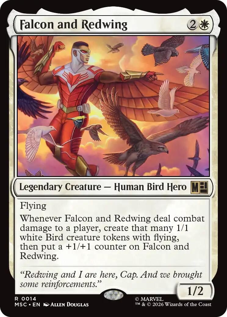 Falcon and Redwing (Surge Foil) [Marvel Super Heroes Commander] | Gear Gaming Fayetteville