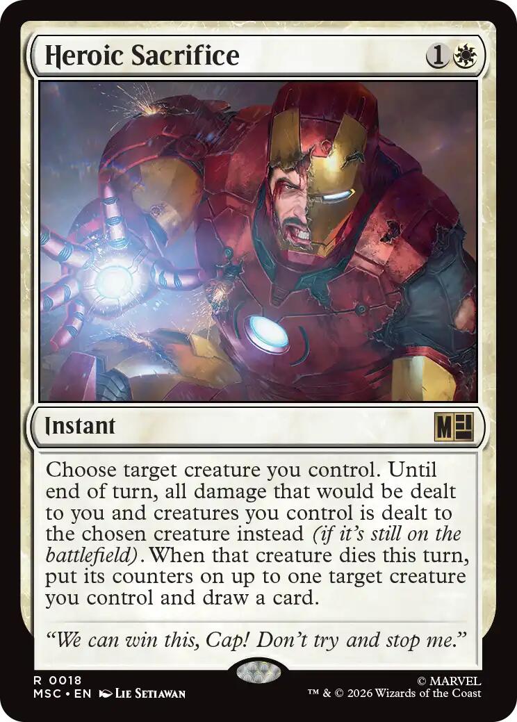 Heroic Sacrifice (Surge Foil) [Marvel Super Heroes Commander] | Gear Gaming Fayetteville