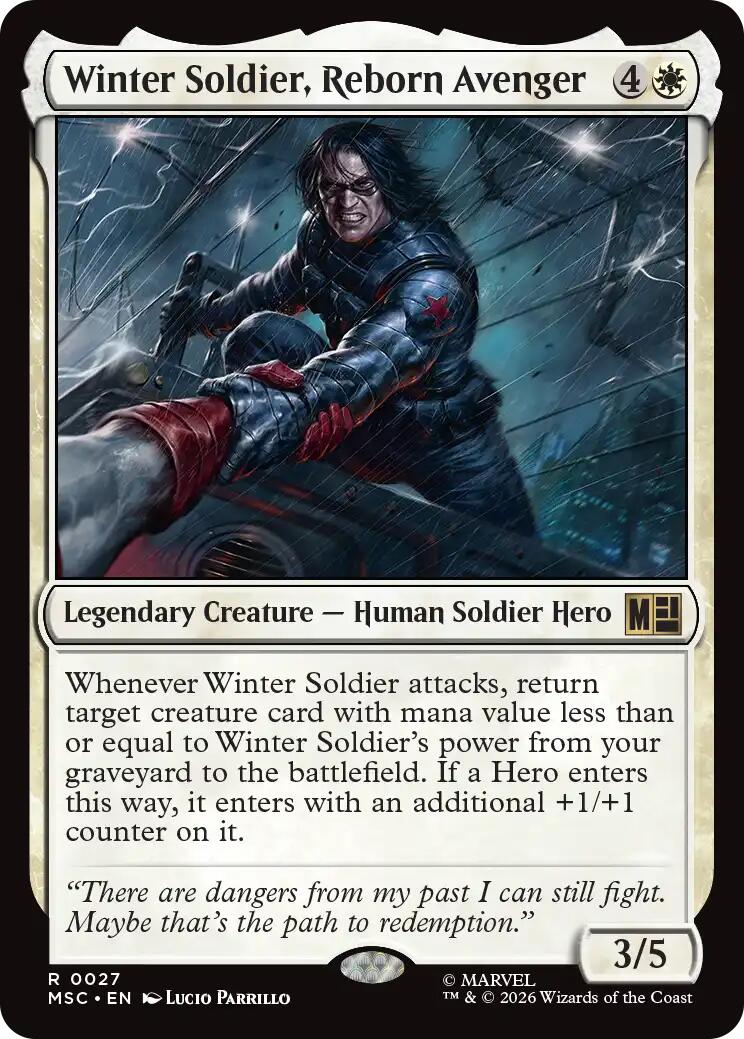 Winter Soldier, Reborn Avenger (Surge Foil) [Marvel Super Heroes Commander] | Gear Gaming Fayetteville