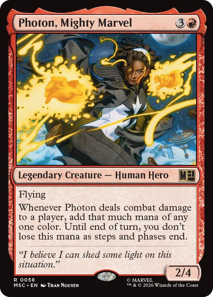 Photon, Mighty Marvel (Surge Foil) [Marvel Super Heroes Commander] | Gear Gaming Fayetteville