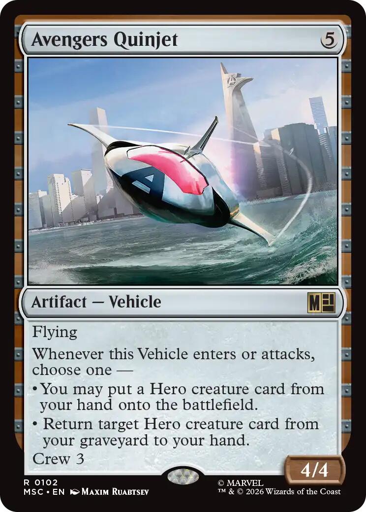 Avengers Quinjet (Surge Foil) [Marvel Super Heroes Commander] | Gear Gaming Fayetteville