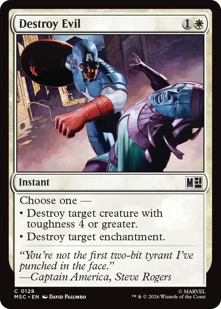 Destroy Evil (Surge Foil) [Marvel Super Heroes Commander] | Gear Gaming Fayetteville