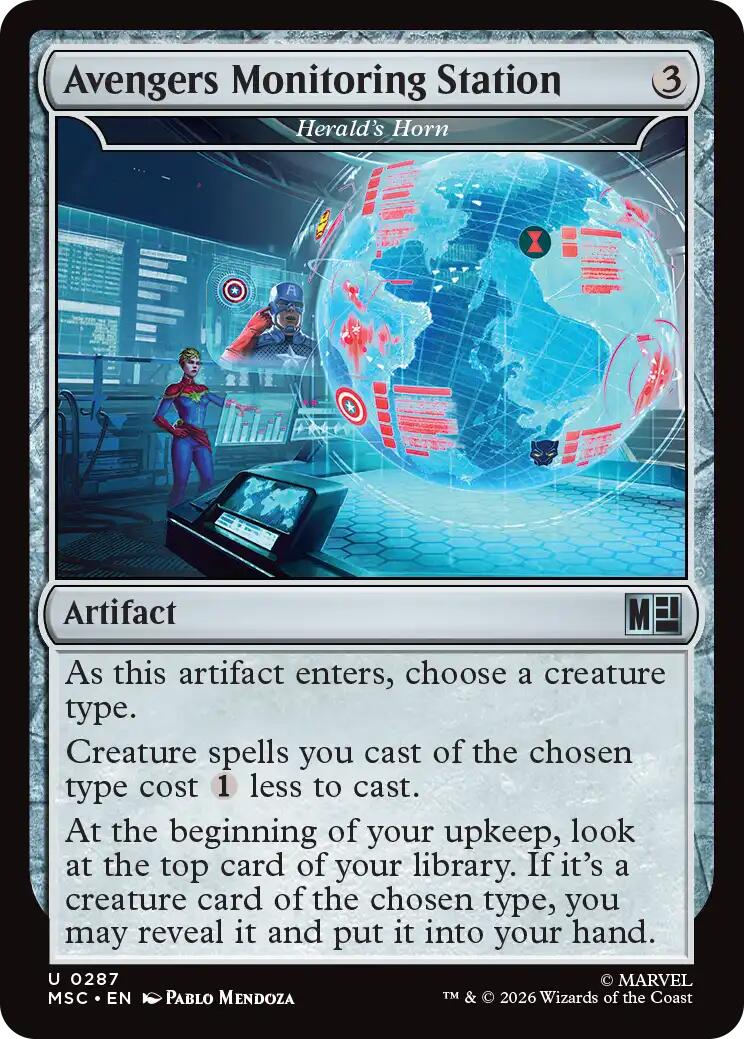 Avengers Monitoring Station - Herald's Horn (Surge Foil) [Marvel Super Heroes Commander] | Gear Gaming Fayetteville