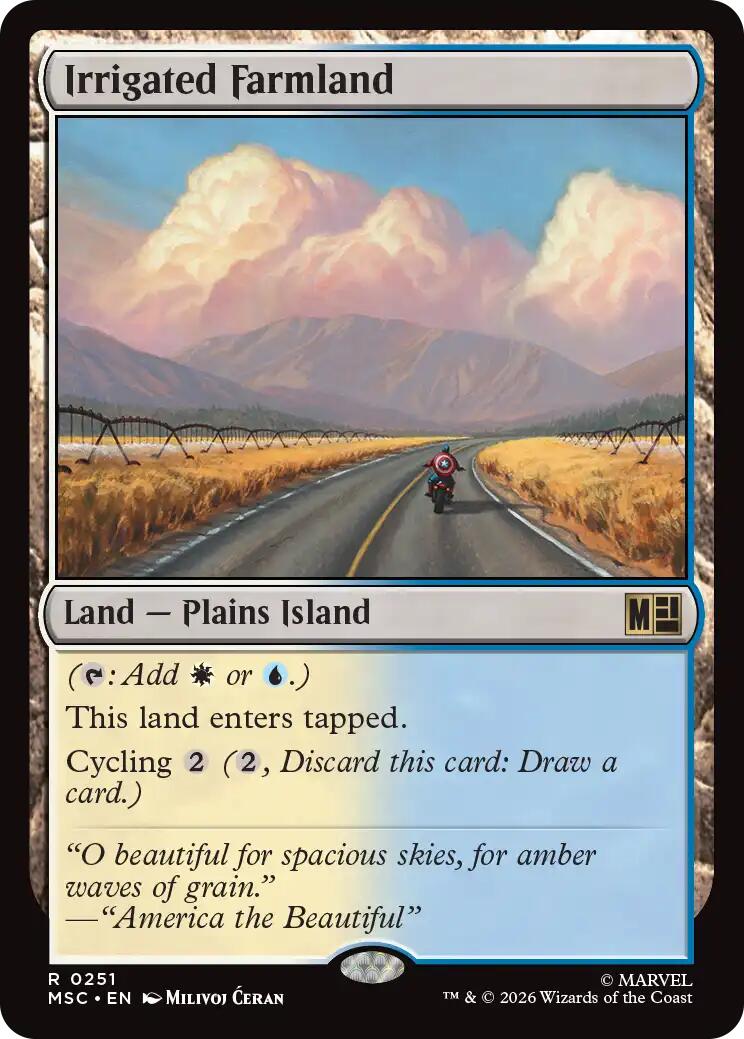 Irrigated Farmland (Surge Foil) [Marvel Super Heroes Commander] | Gear Gaming Fayetteville
