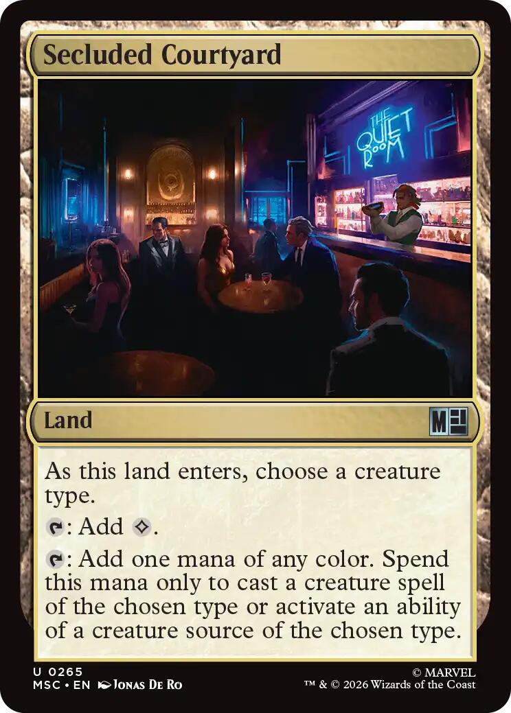 Secluded Courtyard (Surge Foil) [Marvel Super Heroes Commander] | Gear Gaming Fayetteville