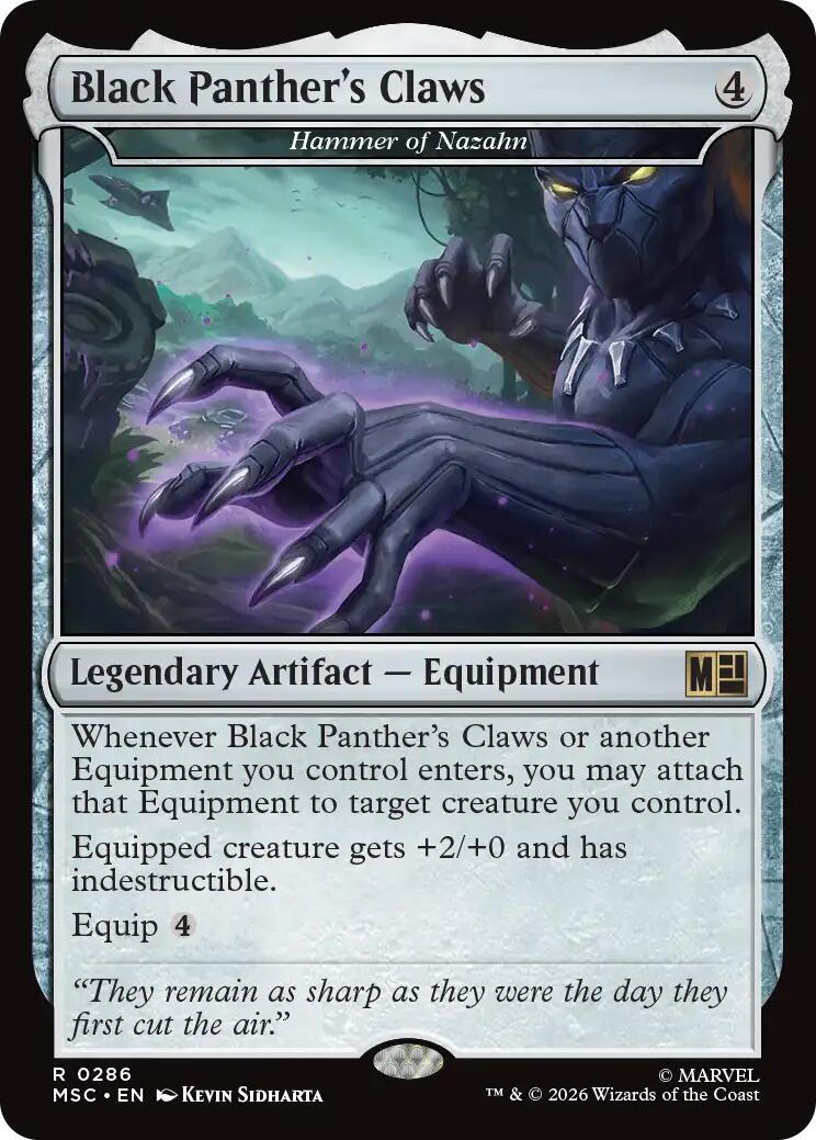 Black Panther's Claws - Hammer of Nazahn (Surge Foil) [Marvel Super Heroes Commander] | Gear Gaming Fayetteville