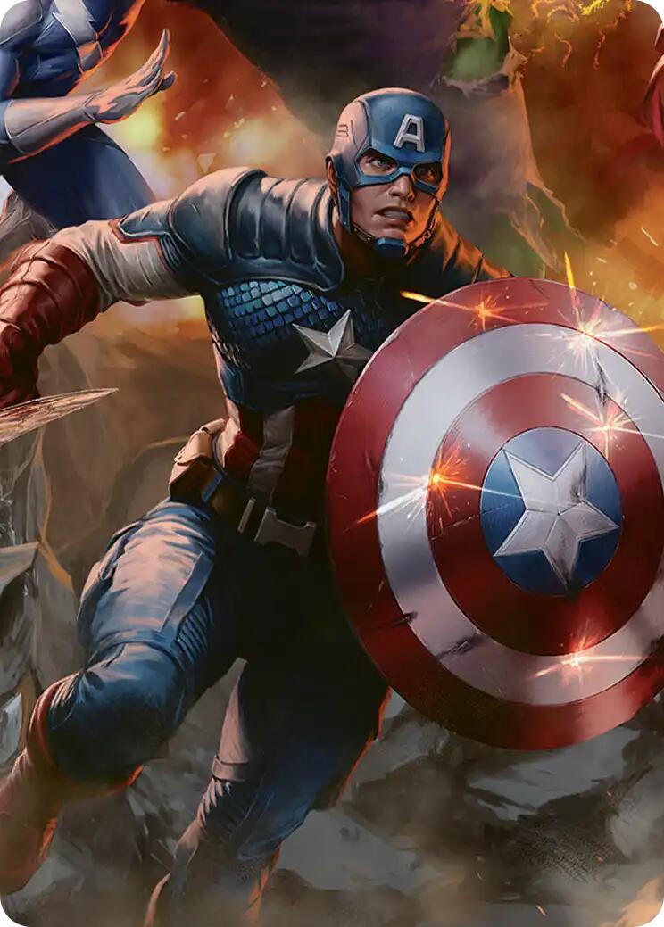Captain America, Unbowed Art Card [Marvel Super Heroes Art Series] | Gear Gaming Fayetteville