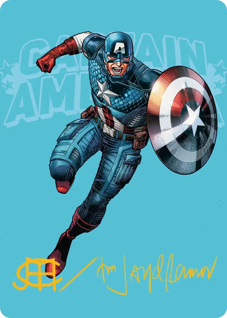 Captain America, Super-Soldier Art Card (Gold-Stamped Signature) [Marvel Super Heroes Art Series] | Gear Gaming Fayetteville