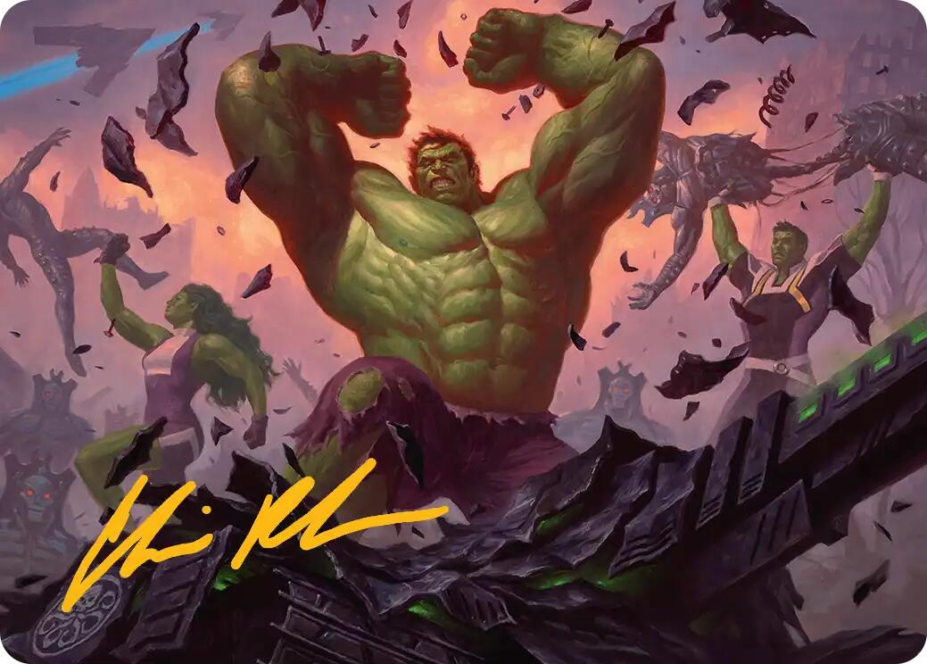 HULK SMASH! Art Card (Gold-Stamped Signature) [Marvel Super Heroes Art Series] | Gear Gaming Fayetteville