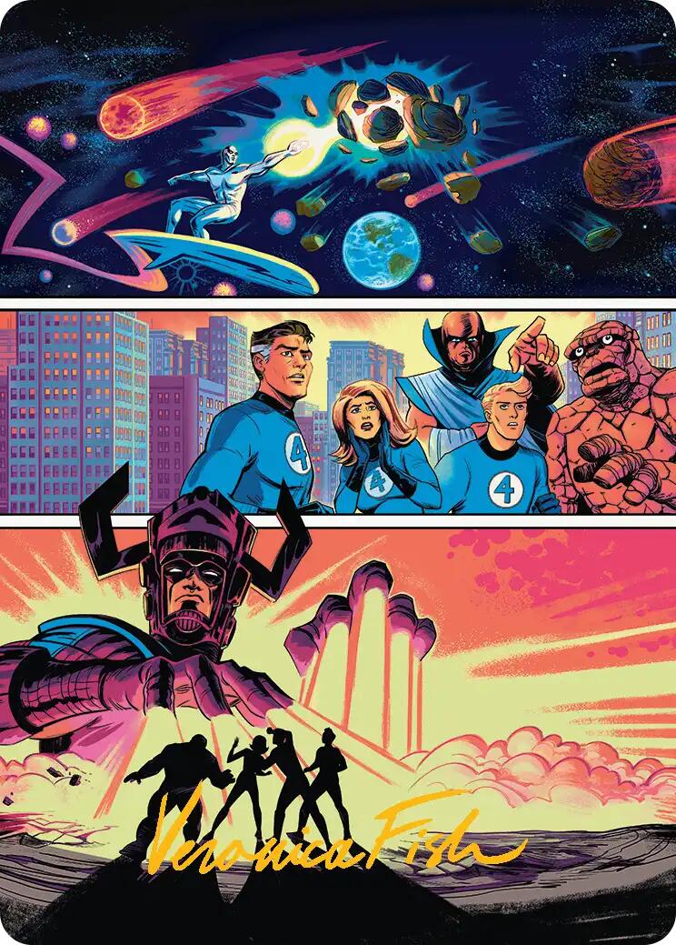 The Coming of Galactus Art Card (Gold-Stamped Signature) [Marvel Super Heroes Art Series] | Gear Gaming Fayetteville