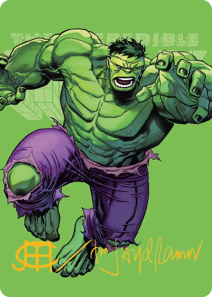 The Incredible Hulk Art Card (Gold-Stamped Signature) [Marvel Super Heroes Art Series] | Gear Gaming Fayetteville