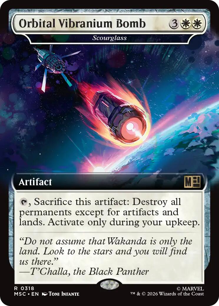 Orbital Vibranium Bomb - Scourglass (Extended Art) [Marvel Super Heroes Commander] | Gear Gaming Fayetteville