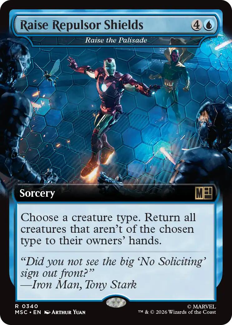 Raise Repulsor Shields - Raise the Palisade (Extended Art) [Marvel Super Heroes Commander] | Gear Gaming Fayetteville
