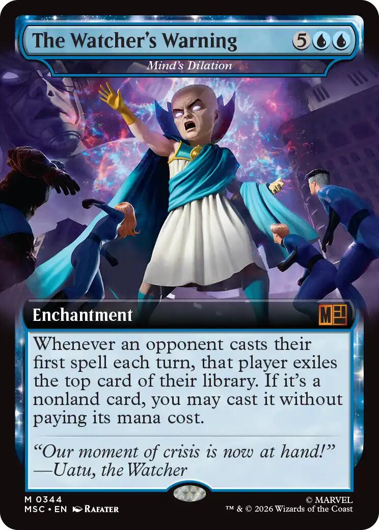 The Watcher's Warning - Mind's Dilation (Extended Art) [Marvel Super Heroes Commander] | Gear Gaming Fayetteville
