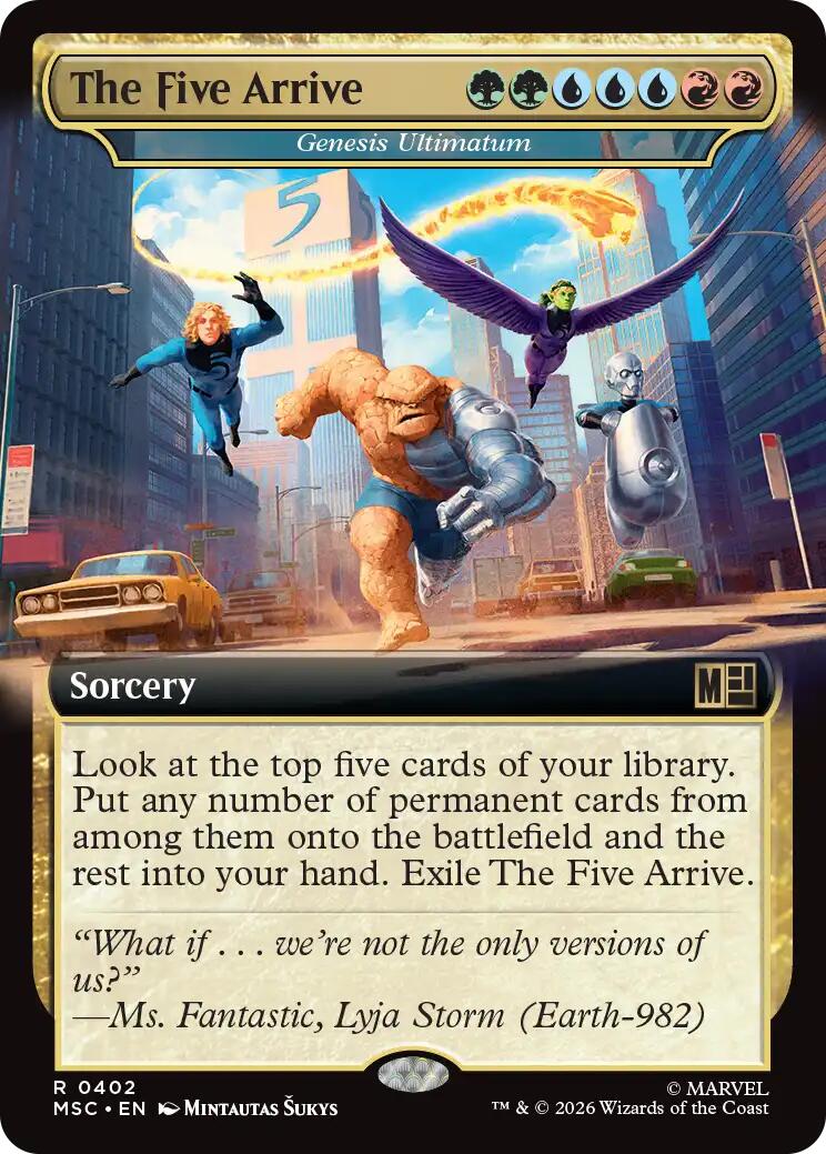 The Five Arrive - Genesis Ultimatum (Extended Art) [Marvel Super Heroes Commander] | Gear Gaming Fayetteville