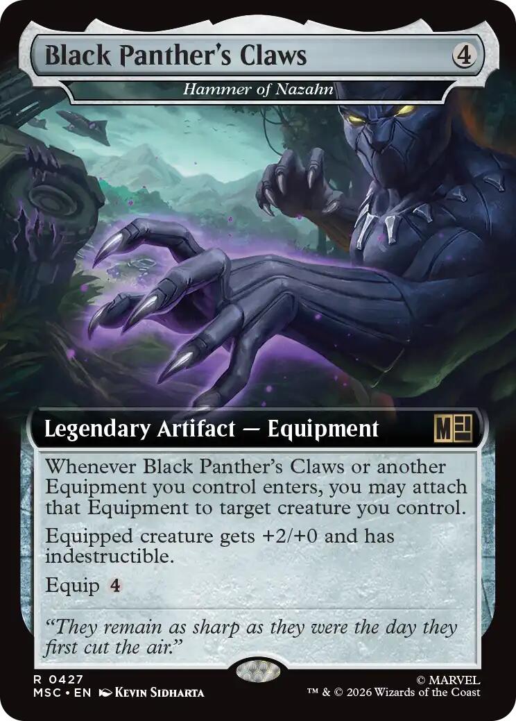 Black Panther's Claws - Hammer of Nazahn (Extended Art) [Marvel Super Heroes Commander] | Gear Gaming Fayetteville