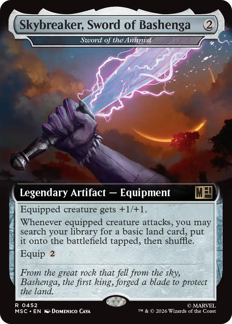 Skybreaker, Sword of Bashenga - Sword of the Animist (Extended Art) [Marvel Super Heroes Commander] | Gear Gaming Fayetteville