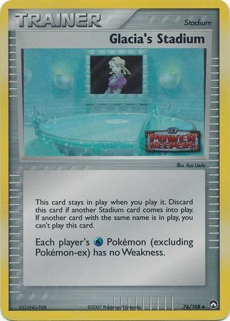 Glacia's Stadium (76/108) (Stamped) [EX: Power Keepers] | Gear Gaming Fayetteville