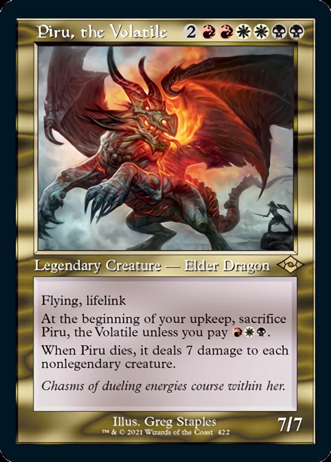 Piru, the Volatile (Retro Foil Etched) [Modern Horizons 2] | Gear Gaming Fayetteville