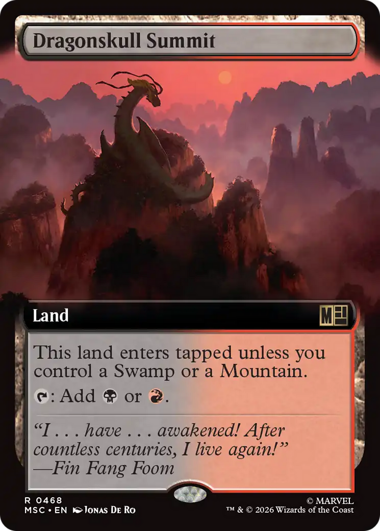 Dragonskull Summit (Extended Art) [Marvel Super Heroes Commander] | Gear Gaming Fayetteville