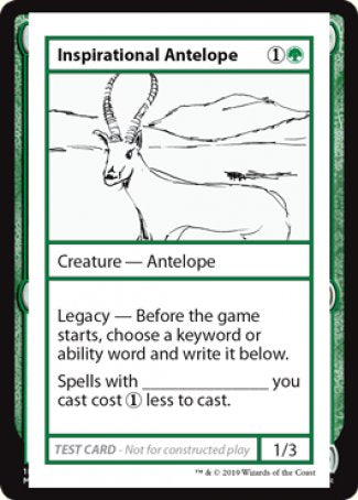 Inspirational Antelope (2021 Edition) [Mystery Booster Playtest Cards] | Gear Gaming Fayetteville