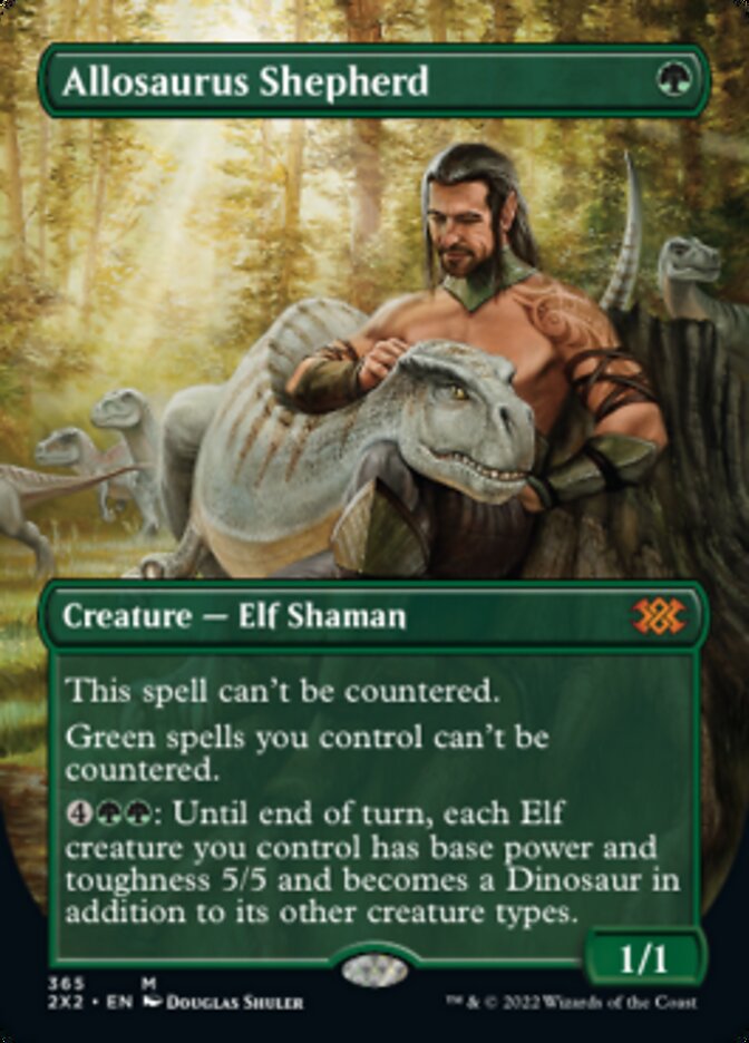 Allosaurus Shepherd (Borderless Alternate Art) [Double Masters 2022] | Gear Gaming Fayetteville