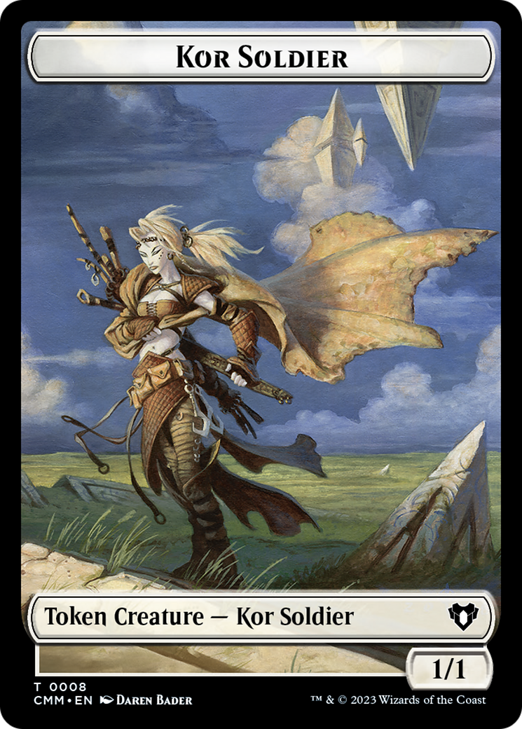 Elemental (0026) // Kor Soldier Double-Sided Token [Commander Masters Tokens] | Gear Gaming Fayetteville