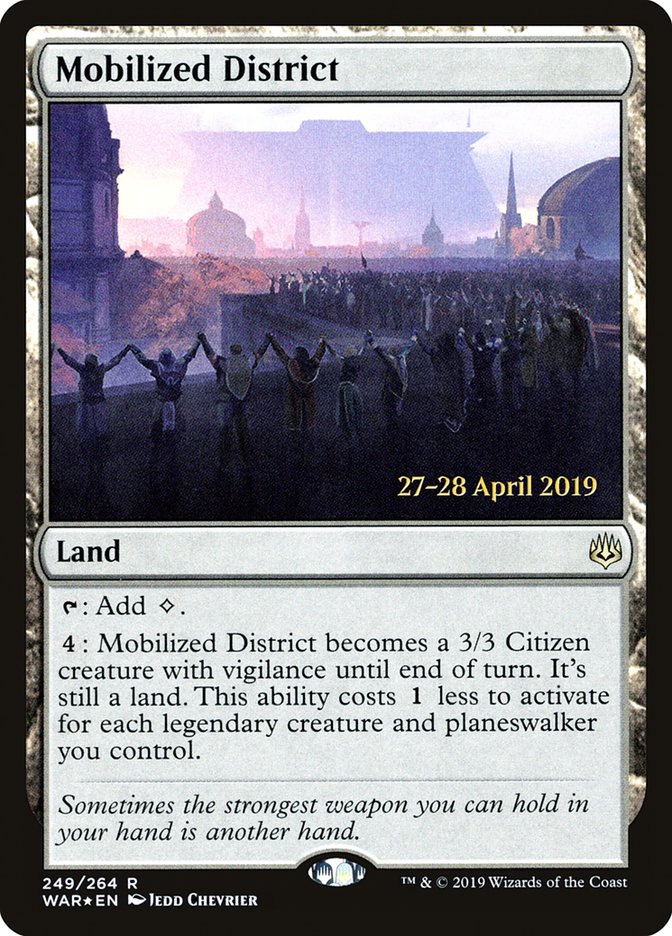 Mobilized District [War of the Spark Prerelease Promos] | Gear Gaming Fayetteville