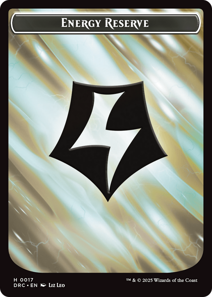 Energy Reserve // Energy Reserve Double-Sided Token [Aetherdrift Commander Tokens] | Gear Gaming Fayetteville