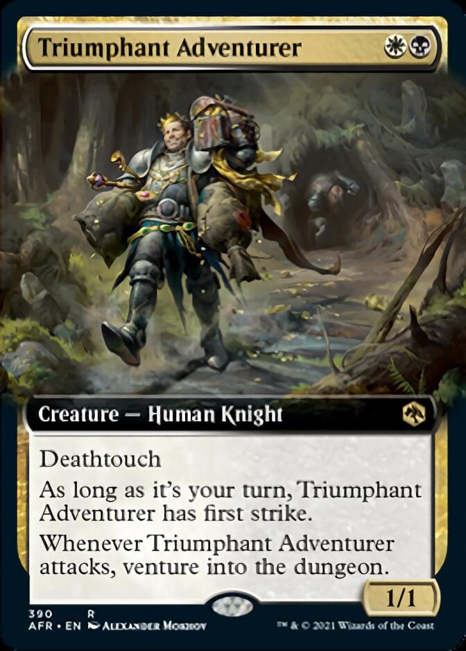 Triumphant Adventurer (Extended Art) [Dungeons & Dragons: Adventures in the Forgotten Realms] | Gear Gaming Fayetteville