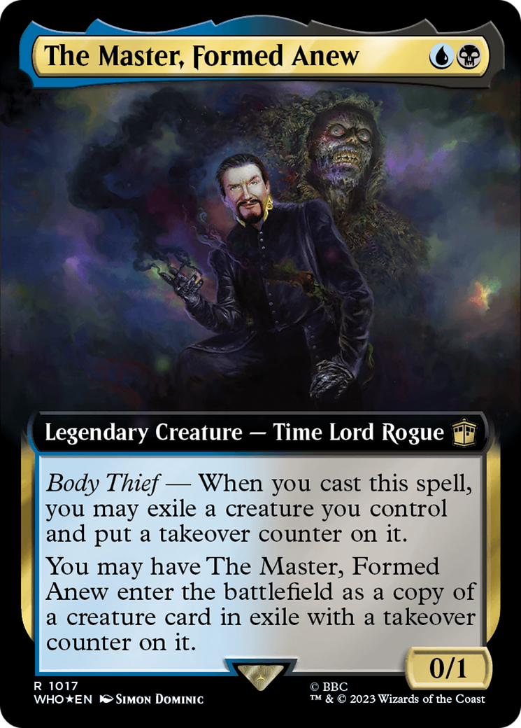 The Master, Formed Anew (Extended Art) (Surge Foil) [Doctor Who] | Gear Gaming Fayetteville